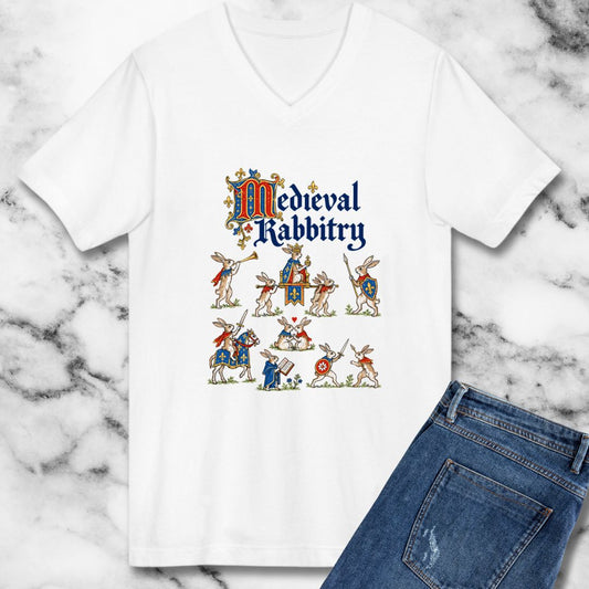 Medieval Rabbitry V-neck