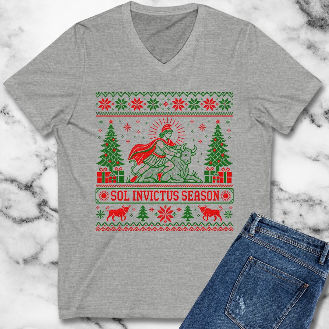 Sol Invictus Season Ugly Sweater Style V-neck