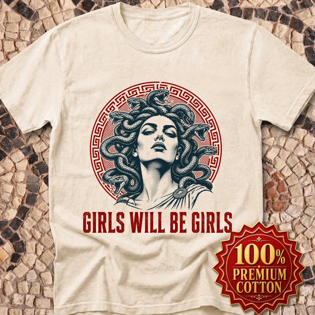Medusa Girls will be Girls Premium Tee