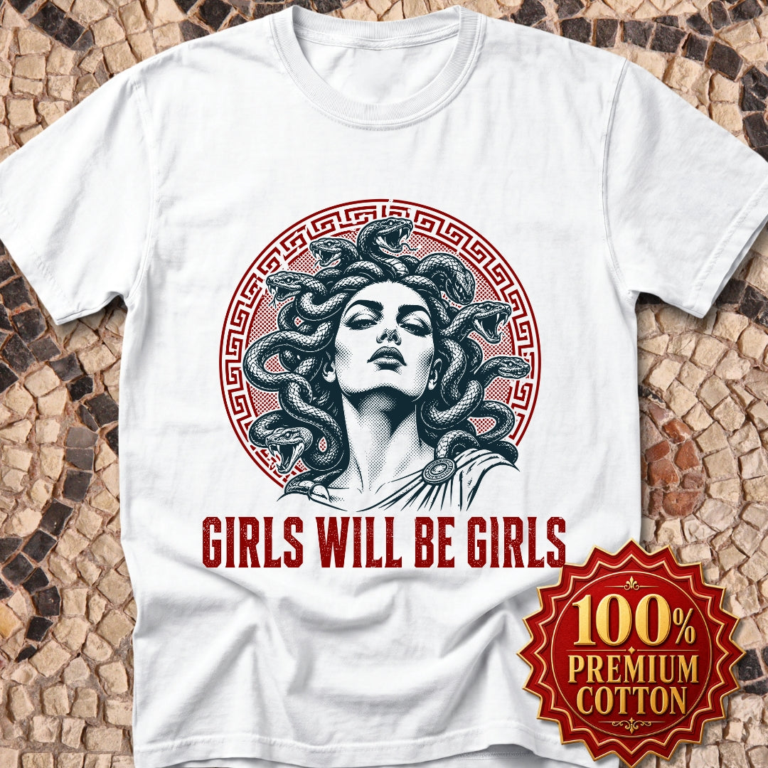 Medusa Girls will be Girls Premium Tee