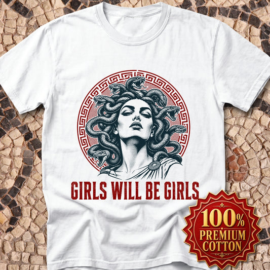 Medusa Girls will be Girls Premium Tee