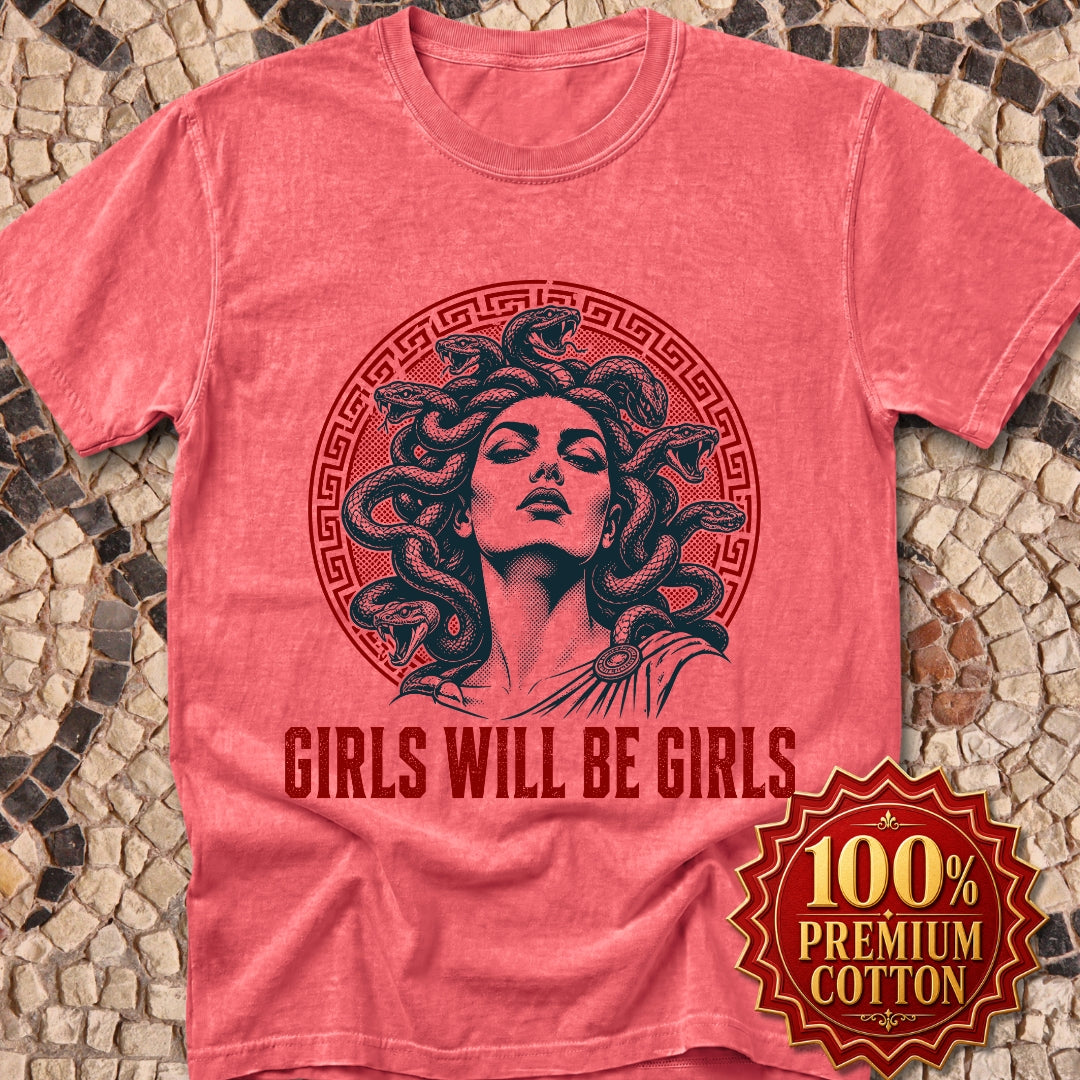 Medusa Girls will be Girls Premium Tee