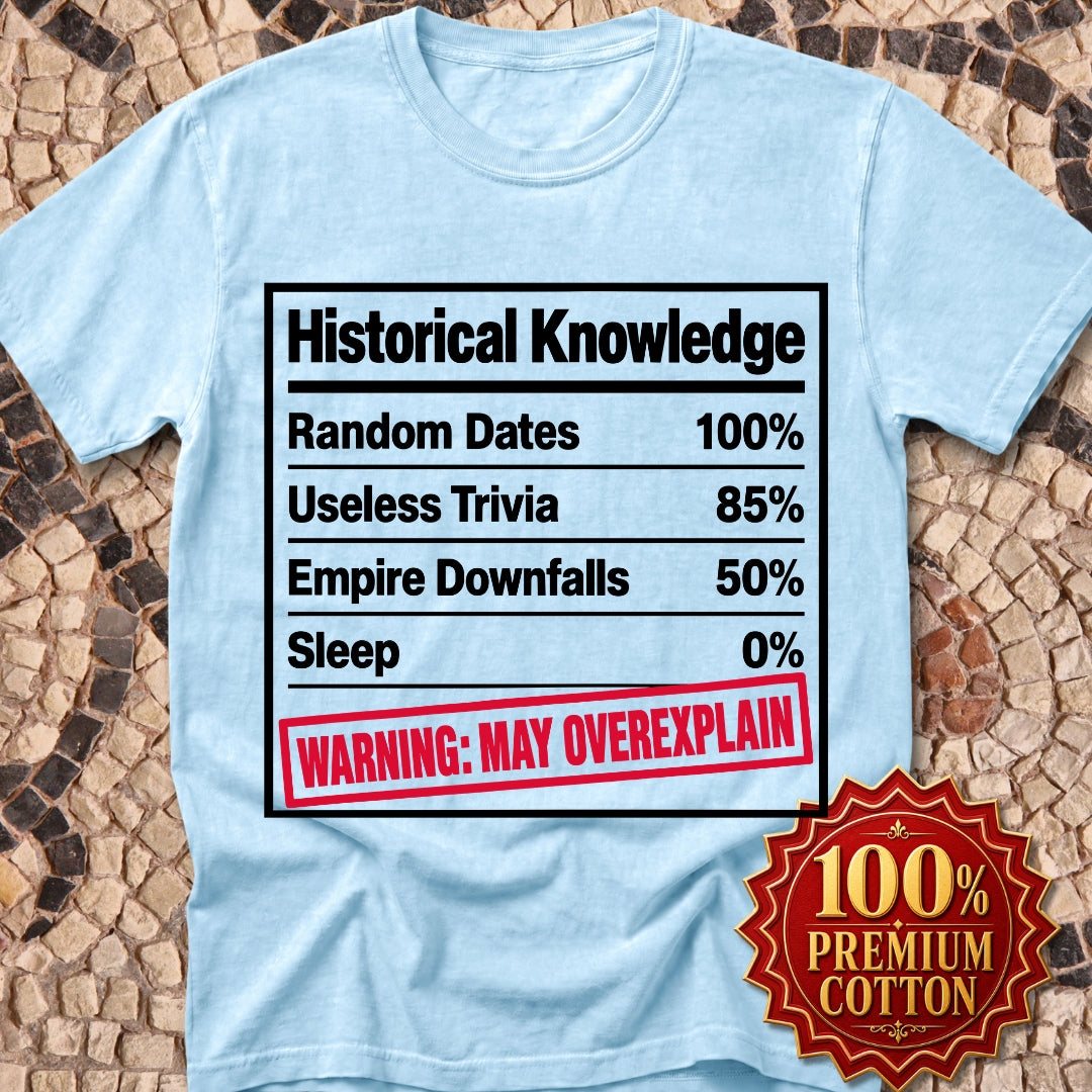 Historical Knowledge Facts Premium Tee