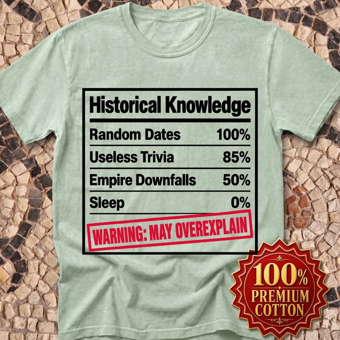 Historical Knowledge Facts Premium Tee