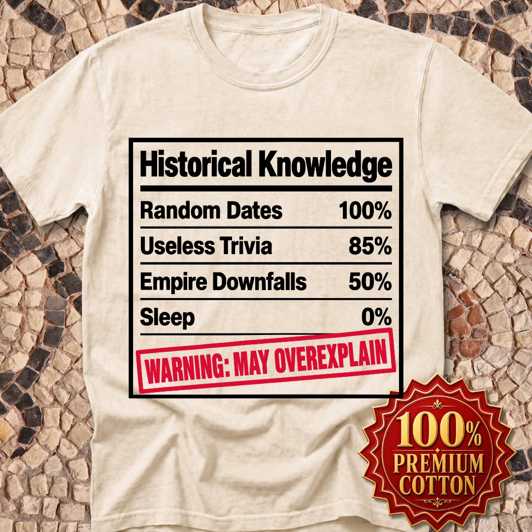 Historical Knowledge Facts Premium Tee