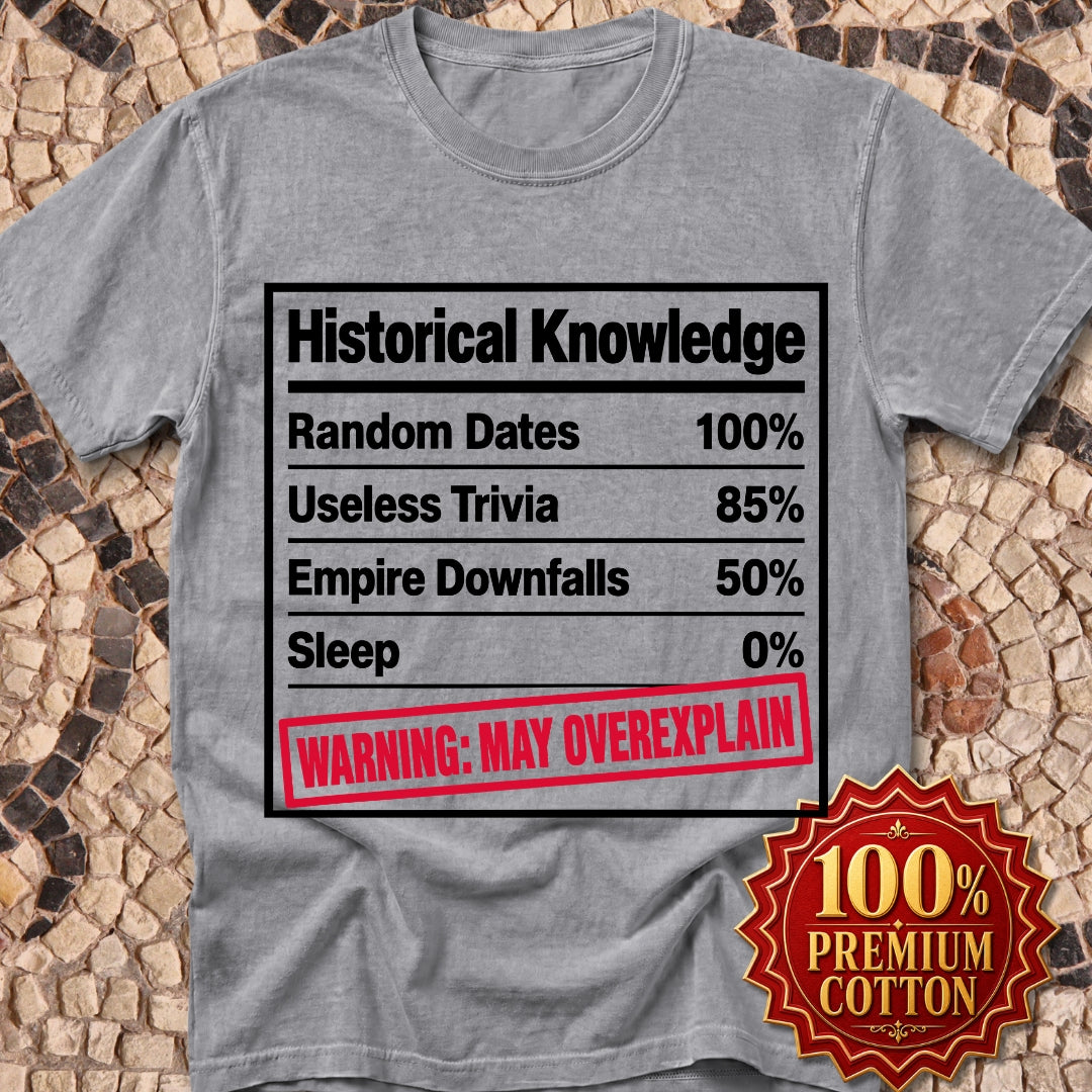 Historical Knowledge Facts Premium Tee
