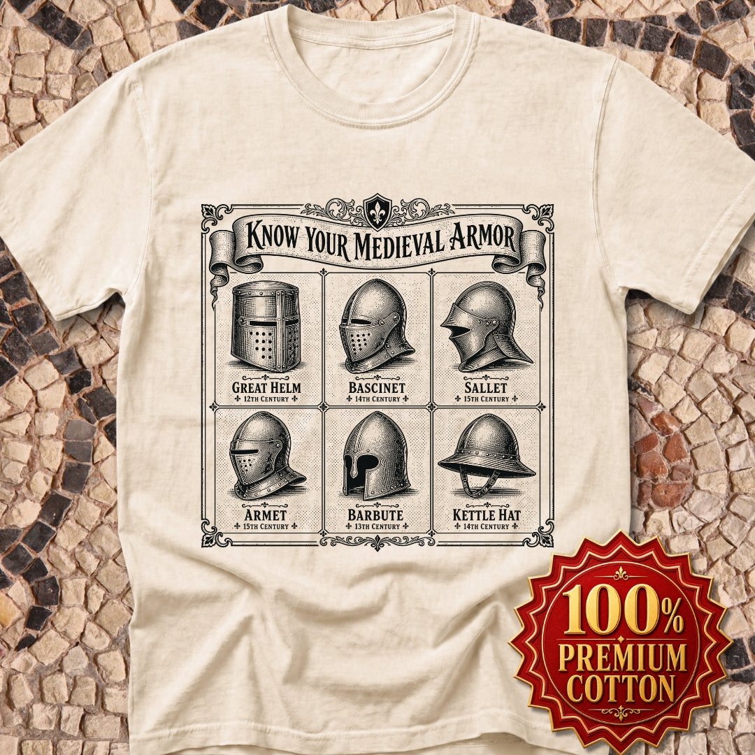 Medieval Armor Helmets Premium Tee