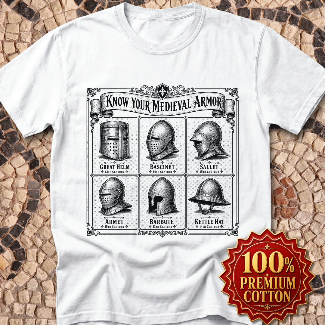 Medieval Armor Helmets Premium Tee