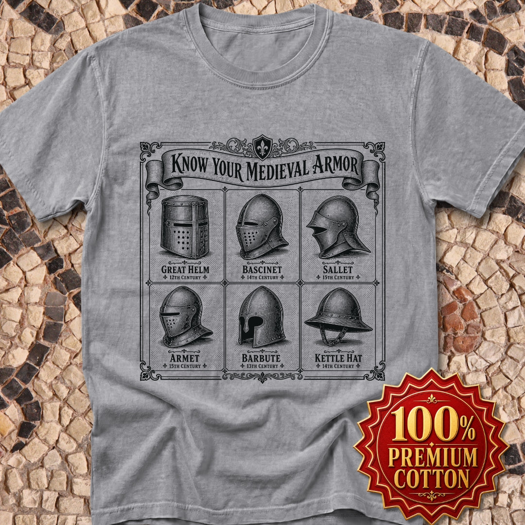 Medieval Armor Helmets Premium Tee