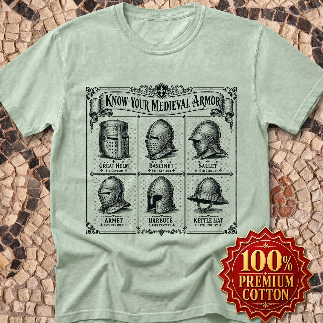 Medieval Armor Helmets Premium Tee