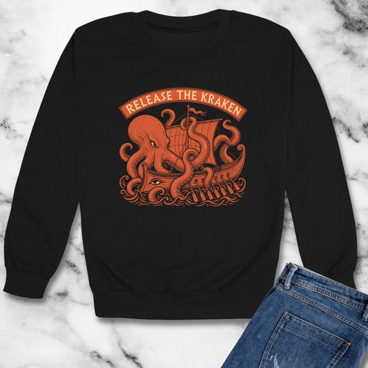 Release the Kraken Unisex Heavy Crewneck Sweatshirt