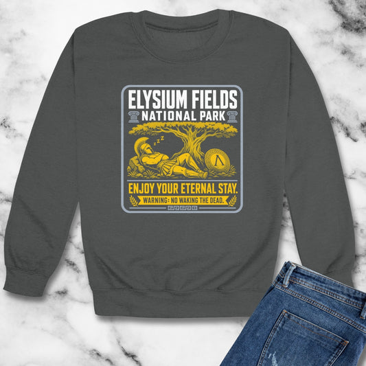 Elysium Fields National Park Unisex Heavy Crewneck Sweatshirt
