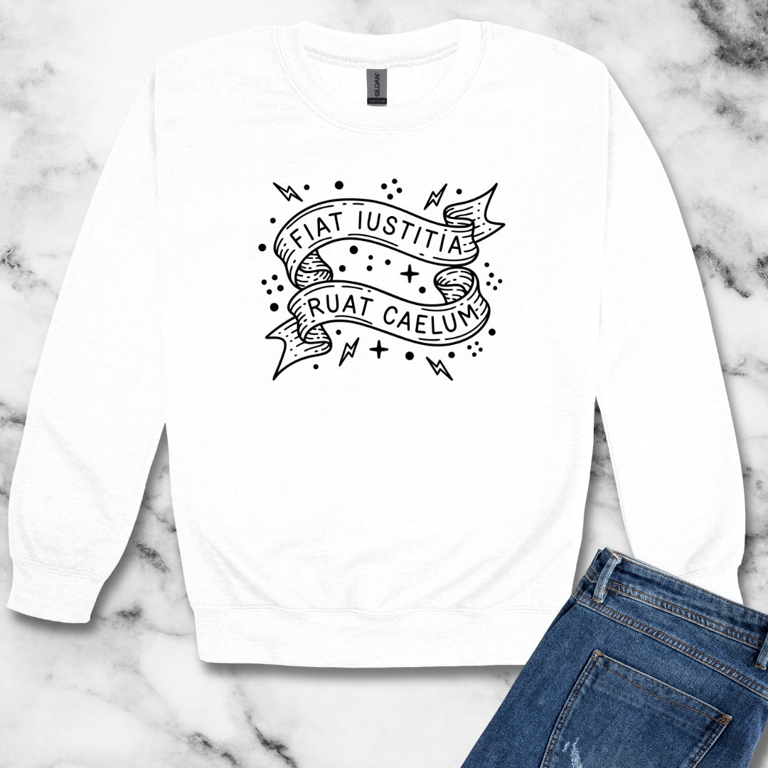 Fiat Iustitia Unisex Heavy Crewneck Sweatshirt
