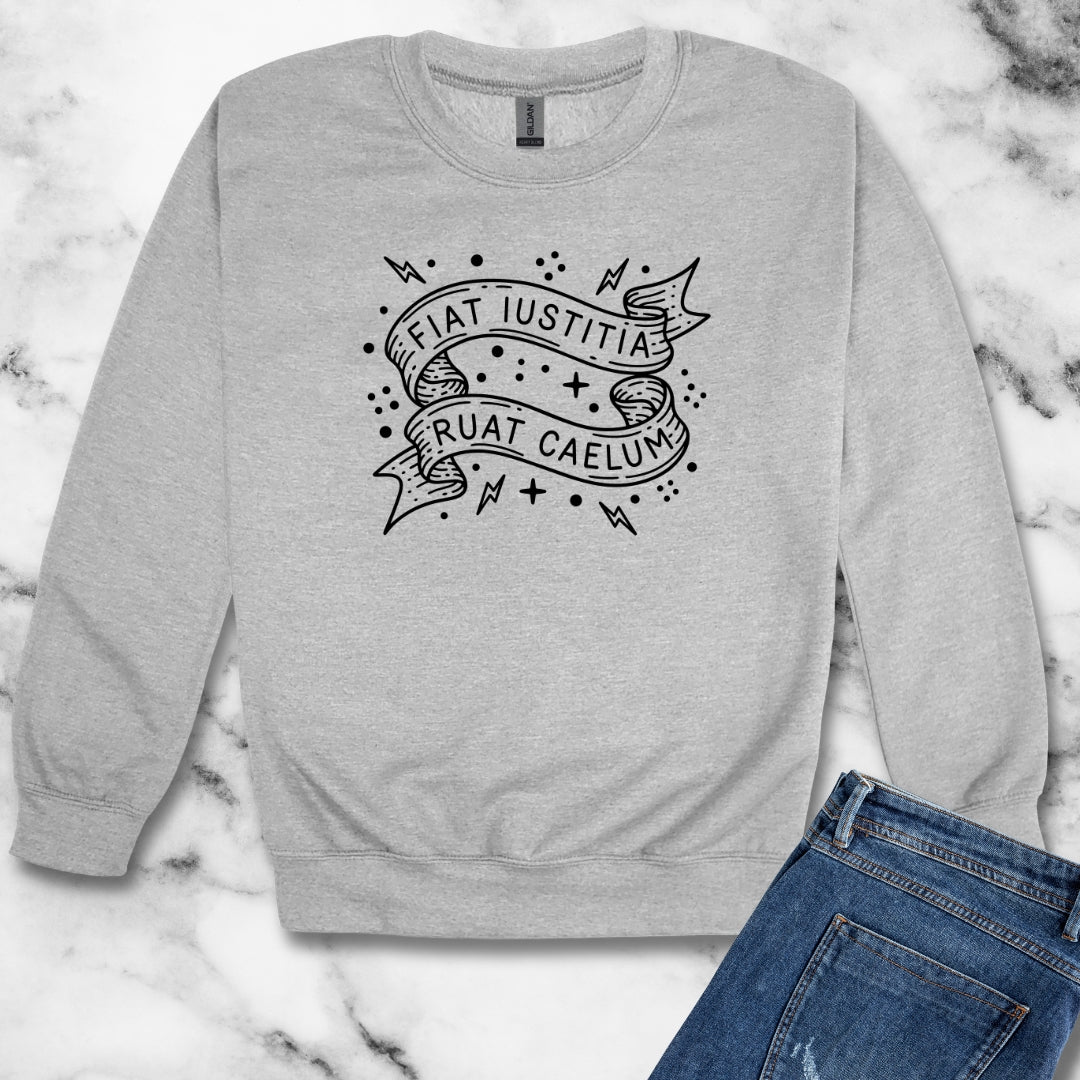 Fiat Iustitia Unisex Heavy Crewneck Sweatshirt