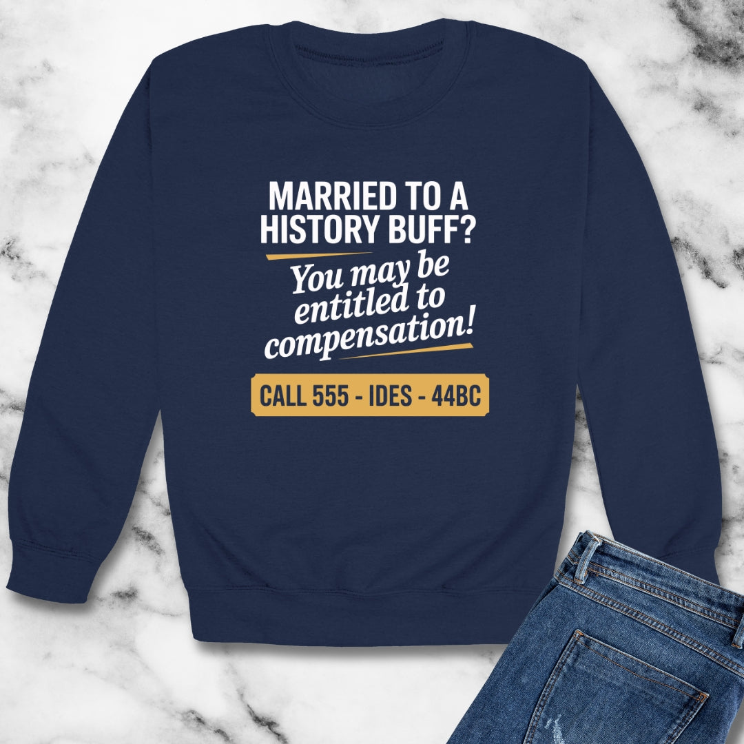 Married History Buff Unisex Heavy Crewneck Sweatshirt