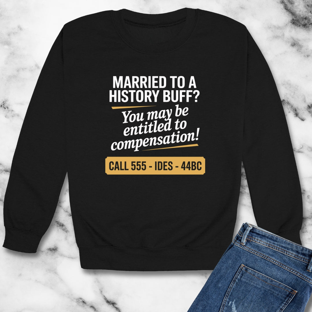 Married History Buff Unisex Heavy Crewneck Sweatshirt