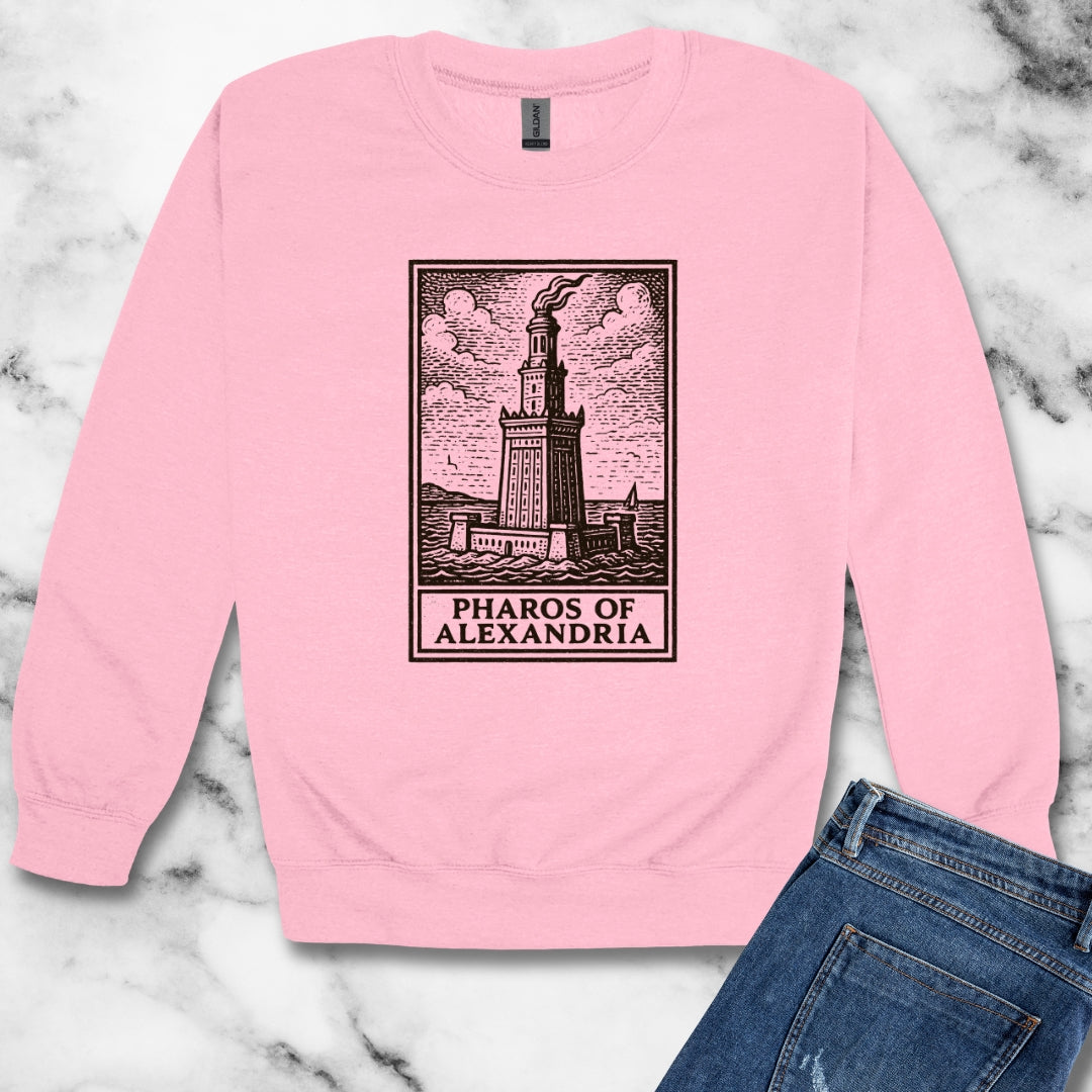 Pharos Stamp Unisex Heavy Crewneck Sweatshirt