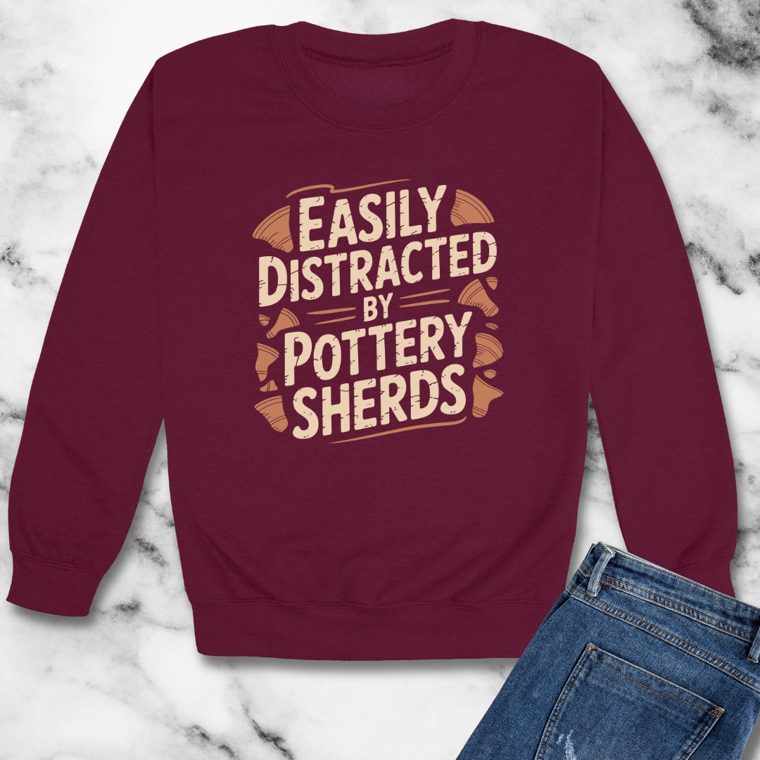 Pottery Sherds Unisex Heavy Crewneck Sweatshirt