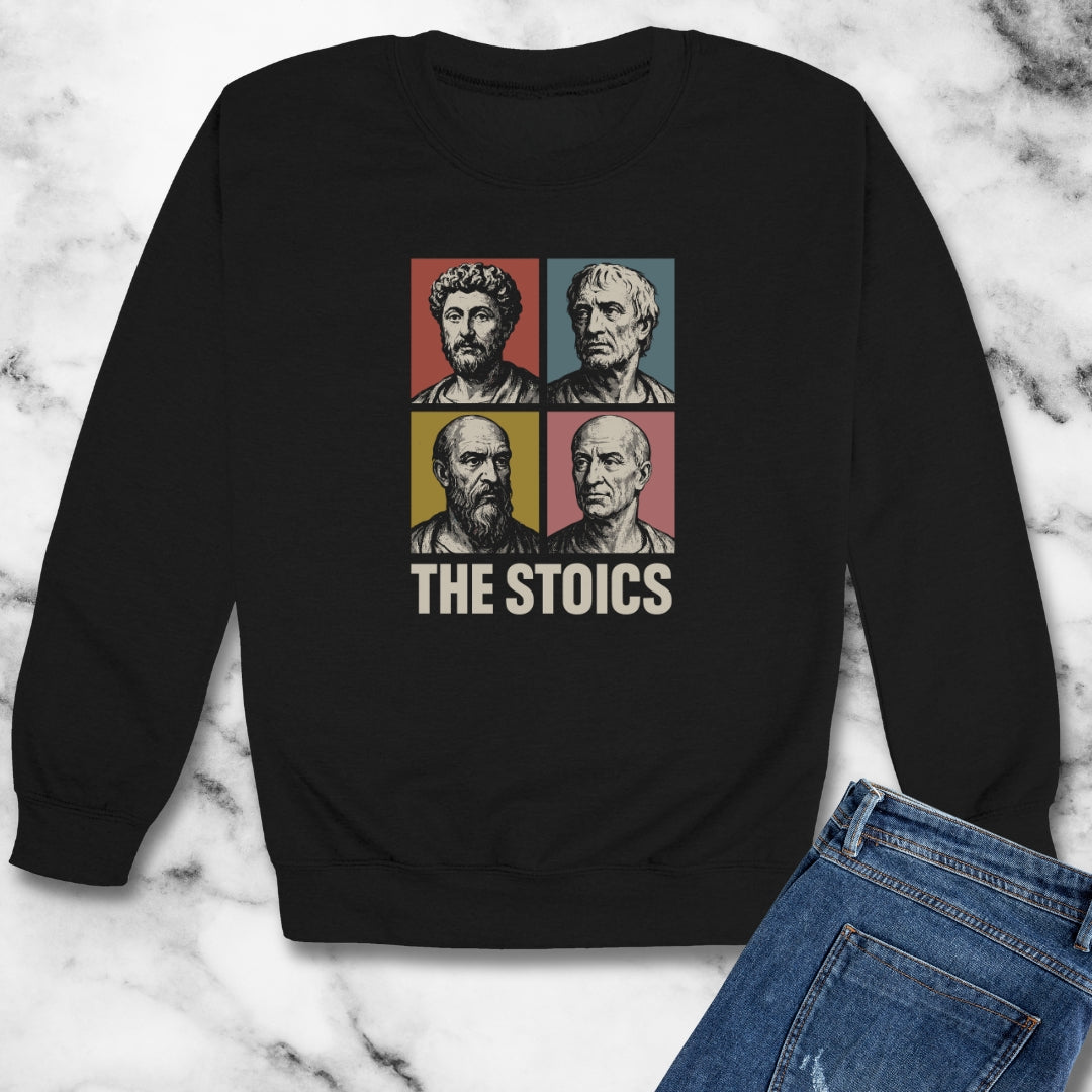 The Stoics Pop Art Unisex Heavy Crewneck Sweatshirt