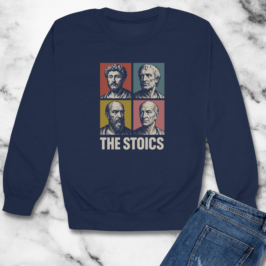 The Stoics Pop Art Unisex Heavy Crewneck Sweatshirt