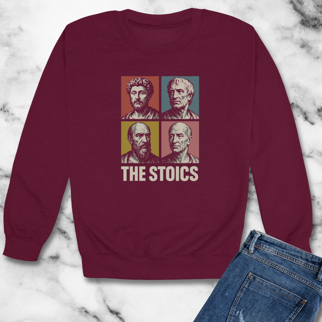 The Stoics Pop Art Unisex Heavy Crewneck Sweatshirt