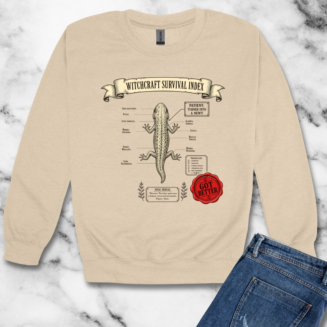 Turned into a Newt but Got Better Unisex Heavy Crewneck Sweatshirt