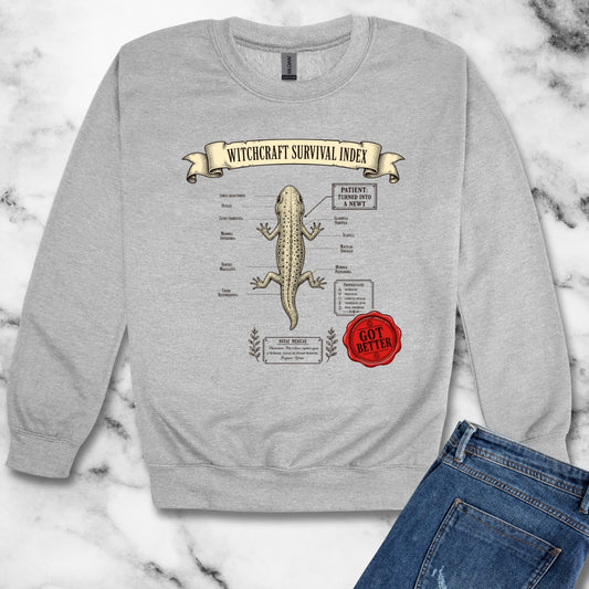 Turned into a Newt but Got Better Unisex Heavy Crewneck Sweatshirt