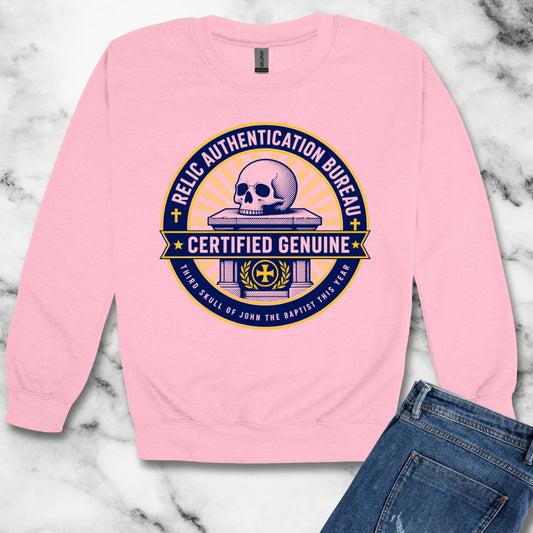 Relic Authentication Bureau Unisex Heavy Crewneck Sweatshirt