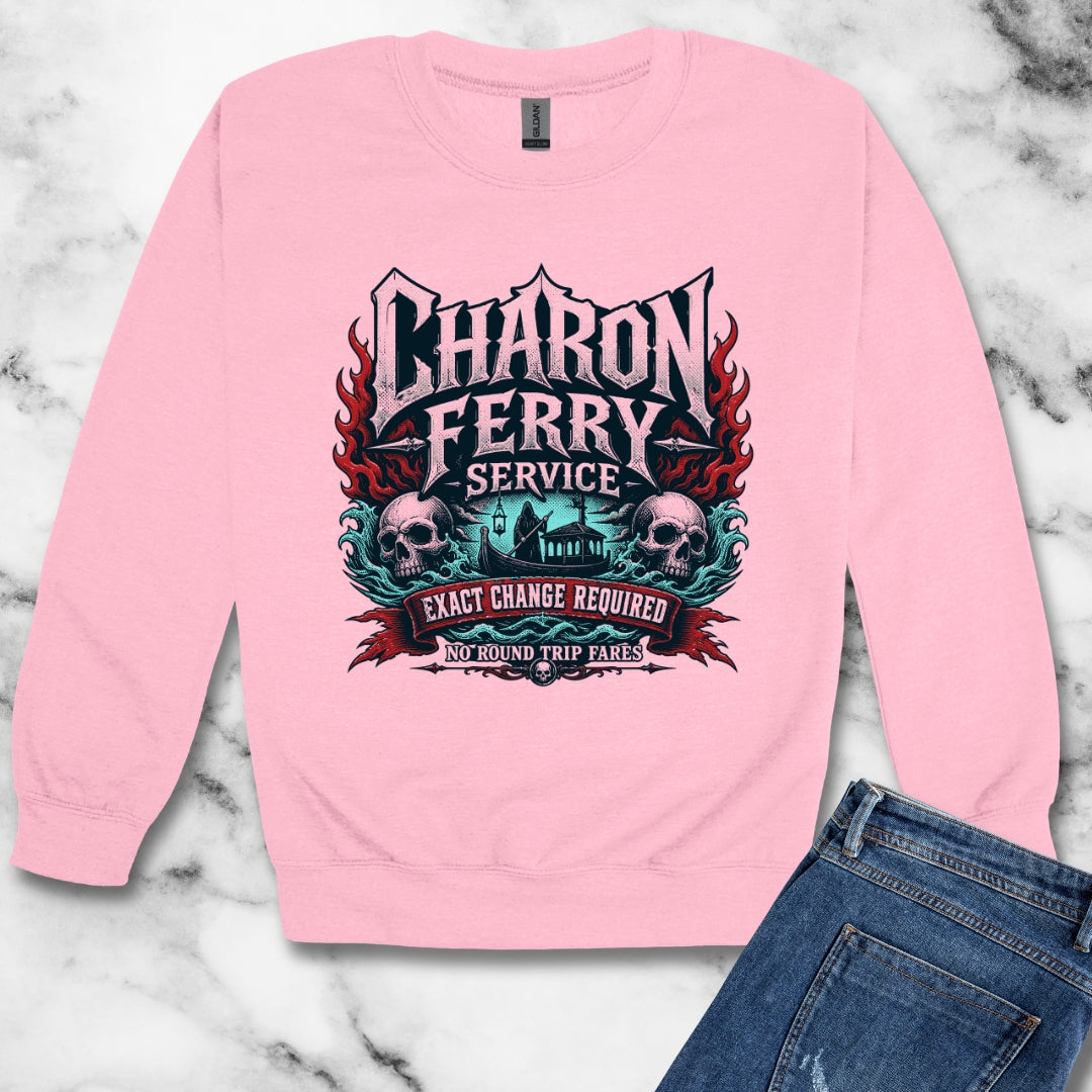 Charon Ferry Service Unisex Heavy Crewneck Sweatshirt