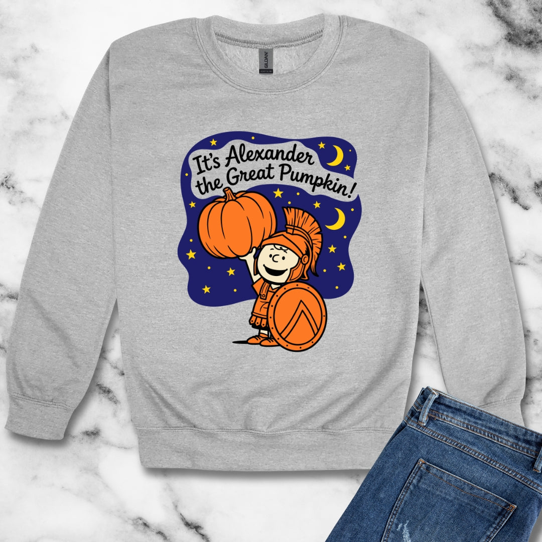 It's Alexander the Great Pumpkin! Unisex Heavy Crewneck Sweatshirt