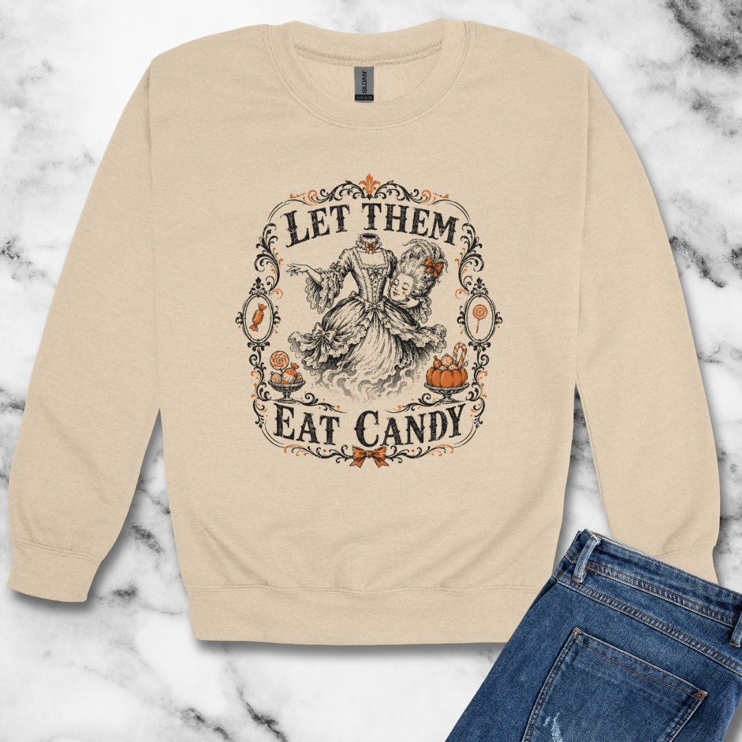 Marie Antoinette Let Them Eat Candy Unisex Heavy Crewneck Sweatshirt
