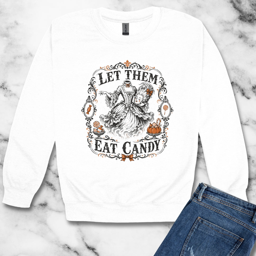 Marie Antoinette Let Them Eat Candy Unisex Heavy Crewneck Sweatshirt