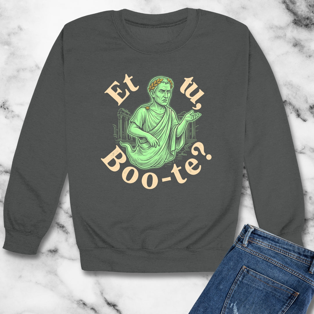 Caesar Ghost Et Tu Boo-Te Unisex Heavy Crewneck Sweatshirt