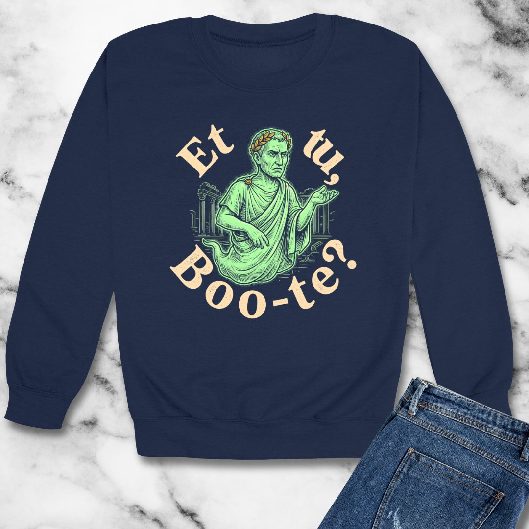 Caesar Ghost Et Tu Boo-Te Unisex Heavy Crewneck Sweatshirt