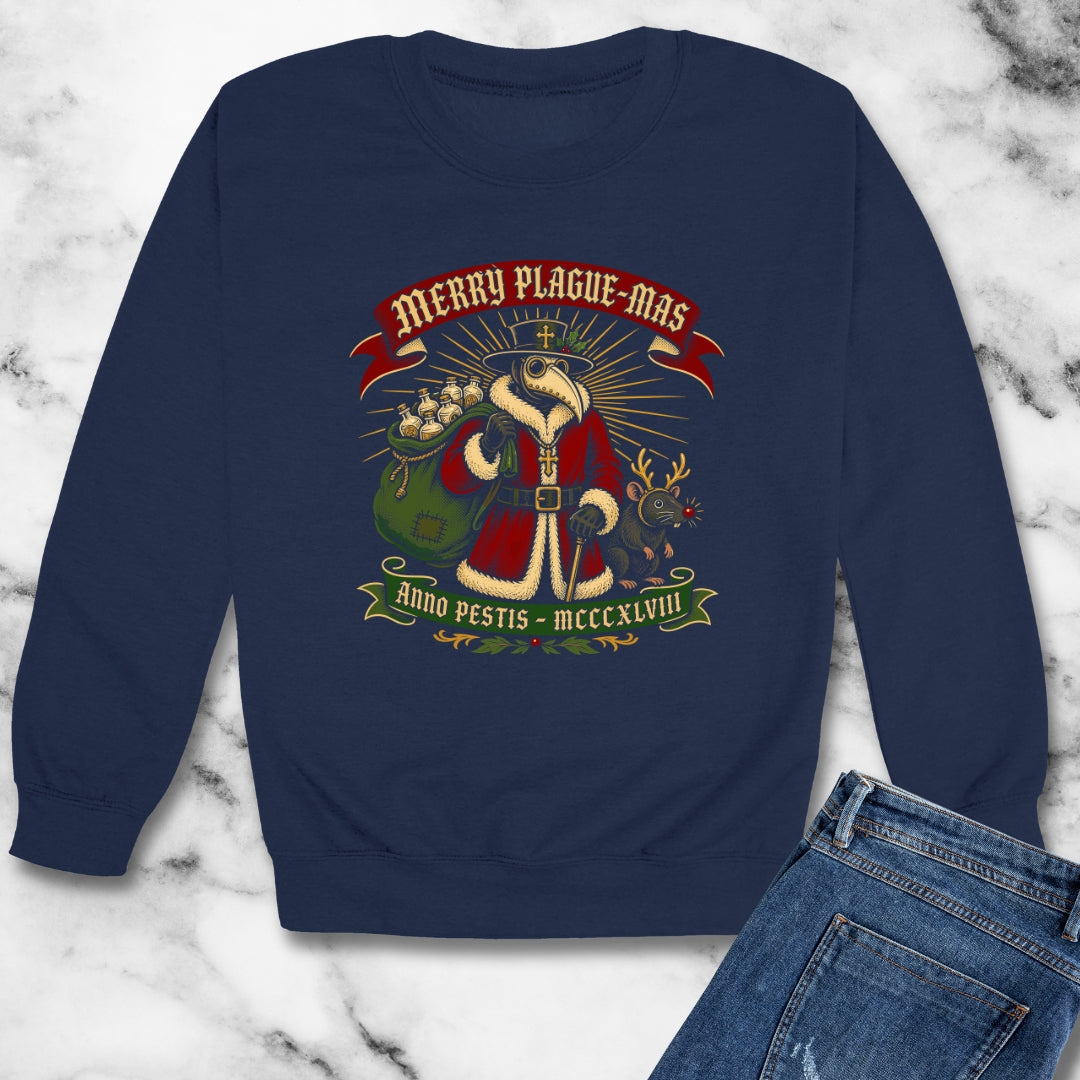 Merry Plaguemas Anno Pestis Unisex Heavy Crewneck Sweatshirt