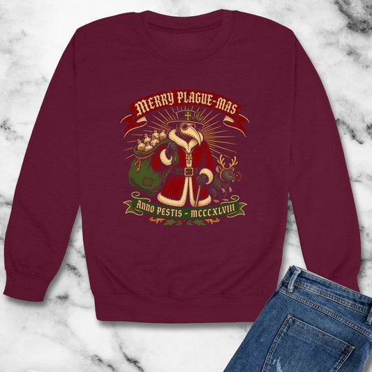 Merry Plaguemas Anno Pestis Unisex Heavy Crewneck Sweatshirt