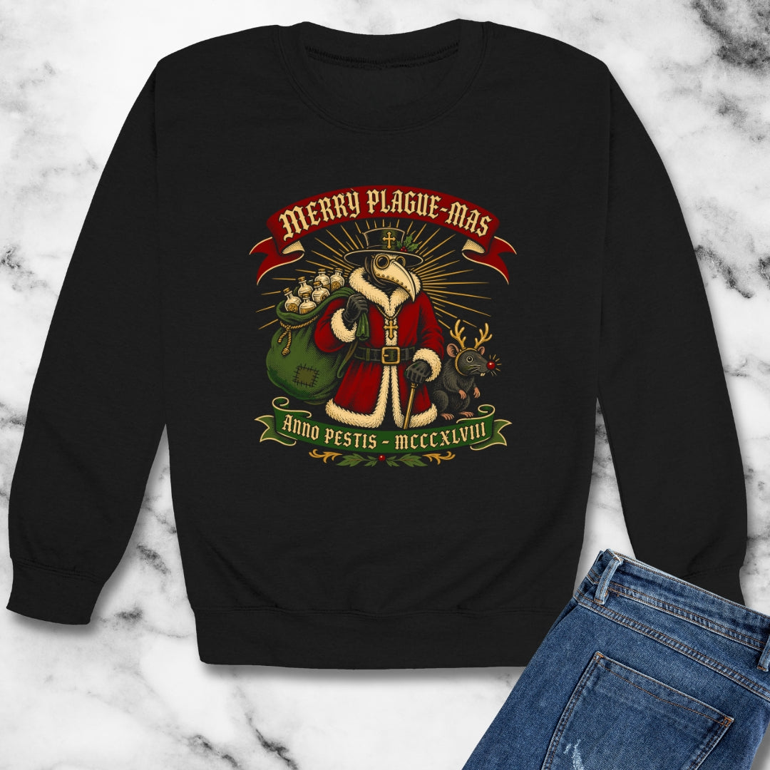 Merry Plaguemas Anno Pestis Unisex Heavy Crewneck Sweatshirt