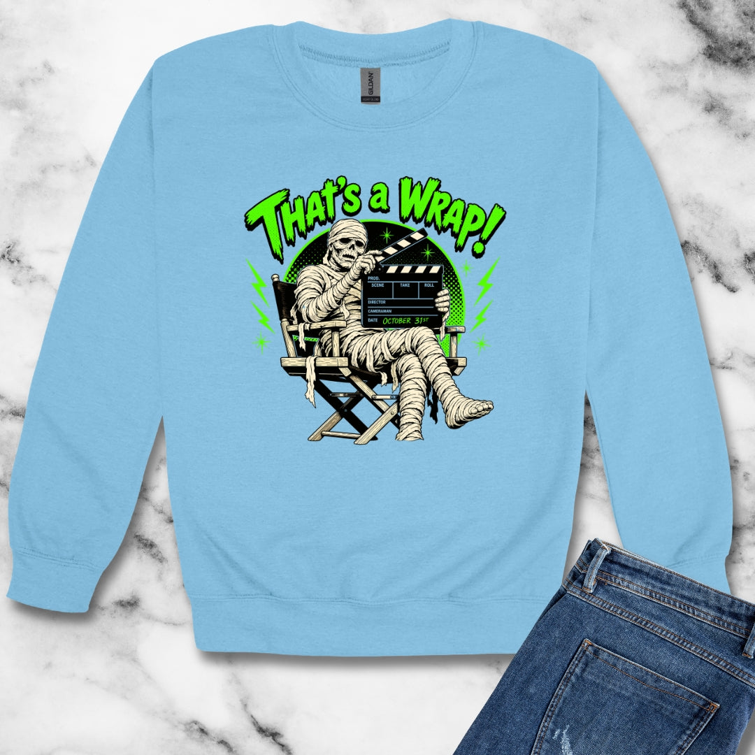Mummie Director That's a Wrap Unisex Heavy Crewneck Sweatshirt
