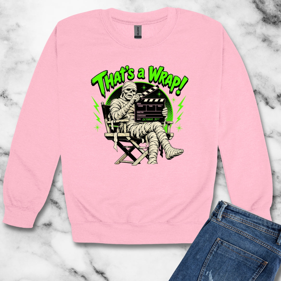 Mummie Director That's a Wrap Unisex Heavy Crewneck Sweatshirt