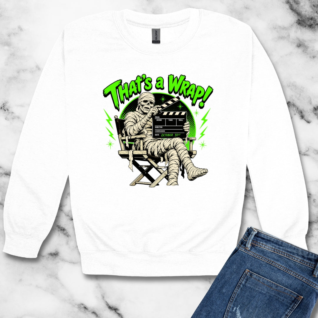Mummie Director That's a Wrap Unisex Heavy Crewneck Sweatshirt