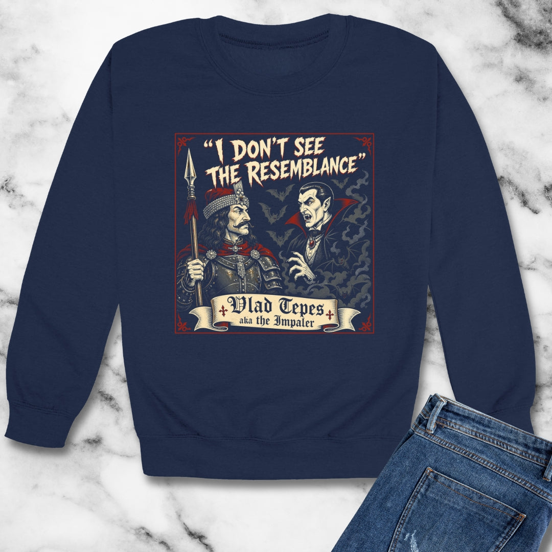Vlad Tepes Dracula No Resemblance Unisex Heavy Crewneck Sweatshirt