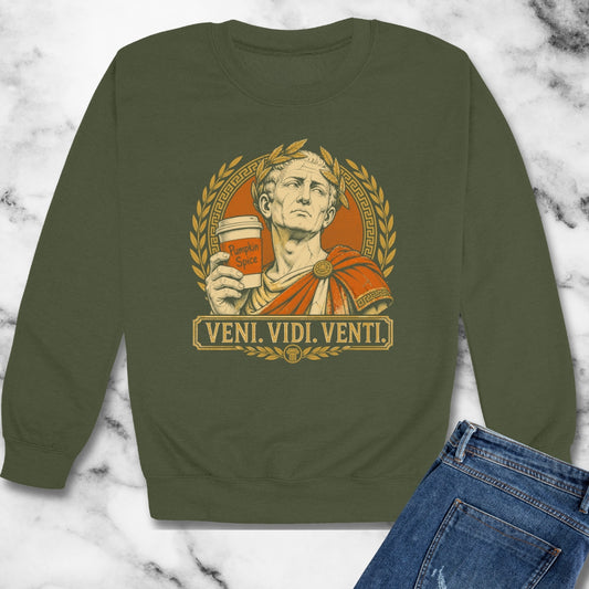 Caesar Venti Pumpkin Spice Unisex Heavy Crewneck Sweatshirt