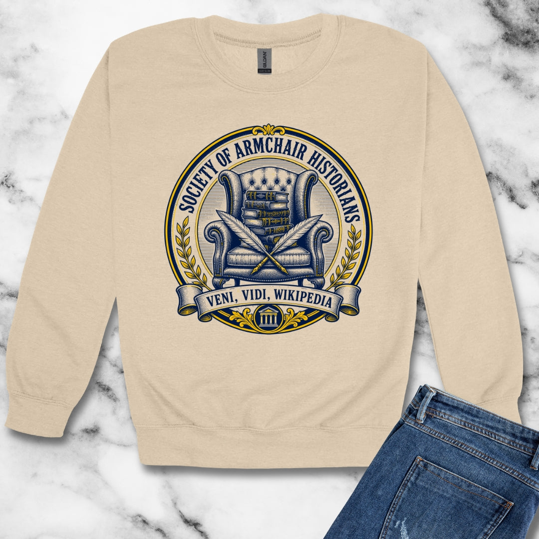 Society of Armchair Historians Unisex Heavy Crewneck Sweatshirt