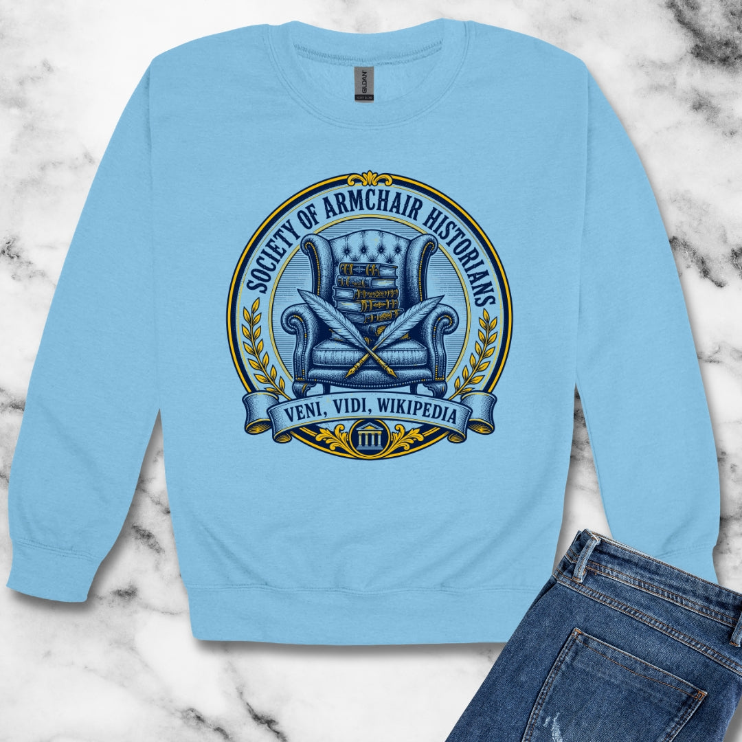 Society of Armchair Historians Unisex Heavy Crewneck Sweatshirt