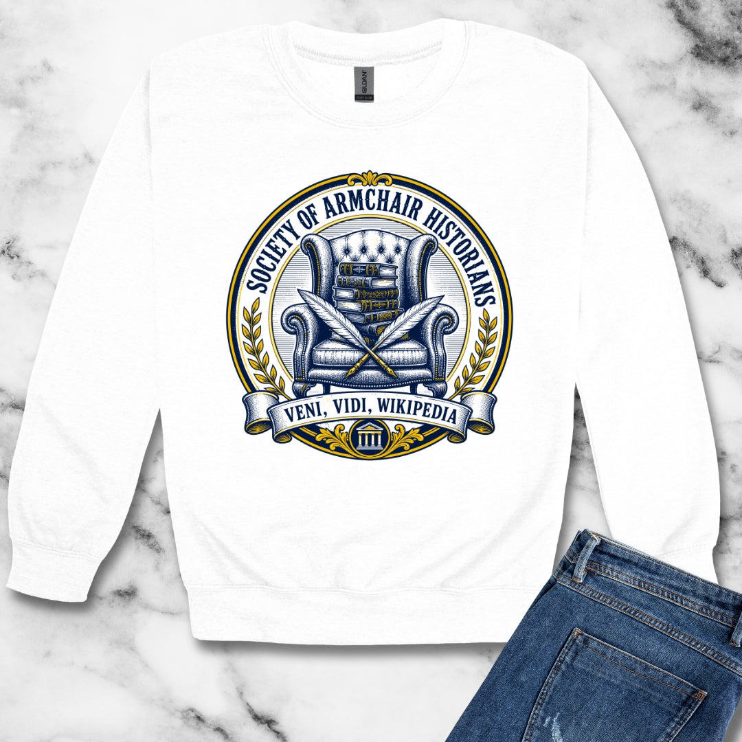 Society of Armchair Historians Unisex Heavy Crewneck Sweatshirt