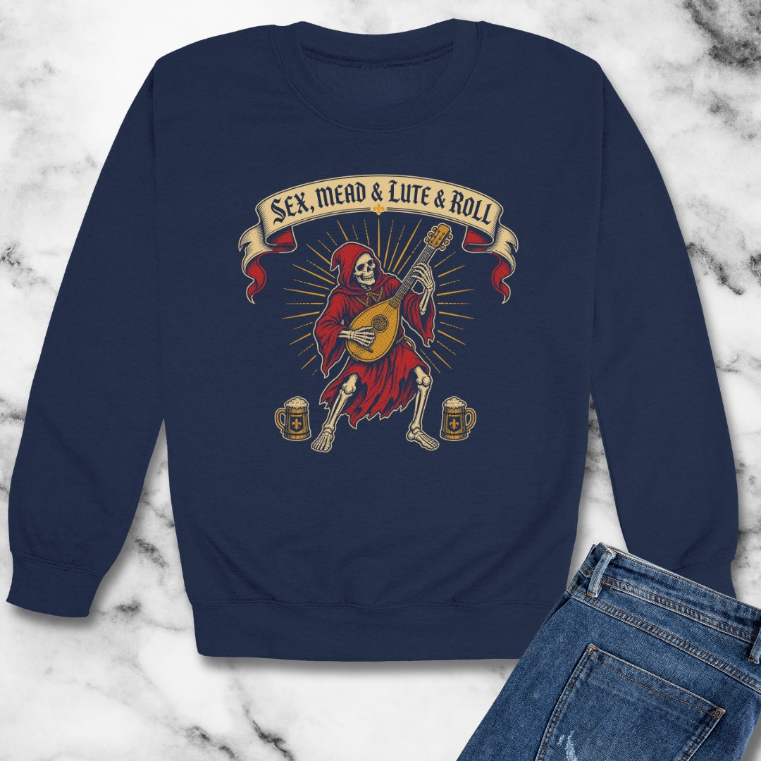 Sex Mead Lute and Roll Unisex Heavy Crewneck Sweatshirt