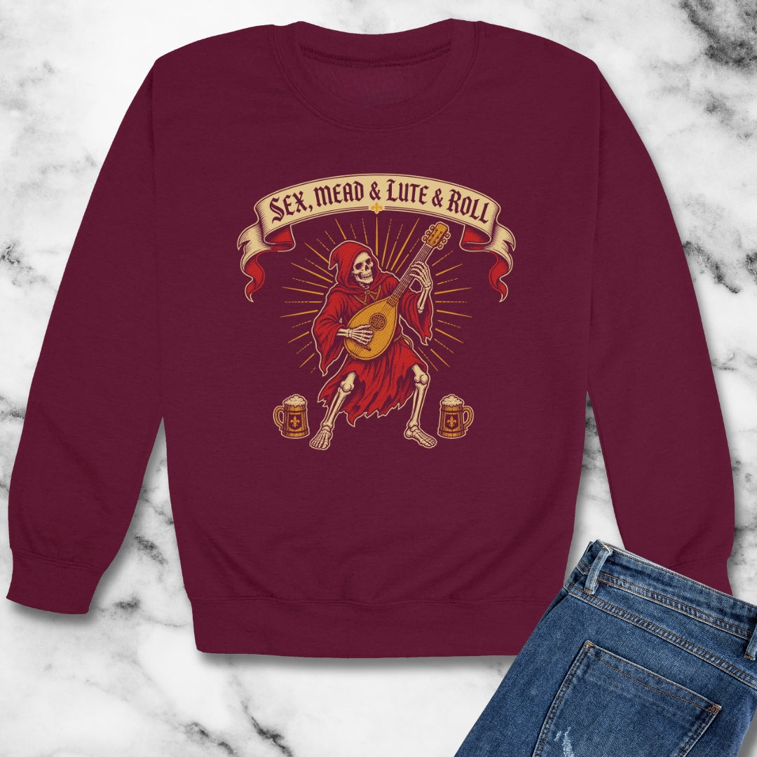 Sex Mead Lute and Roll Unisex Heavy Crewneck Sweatshirt