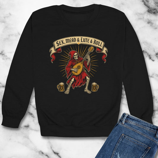 Sex Mead Lute and Roll Unisex Heavy Crewneck Sweatshirt