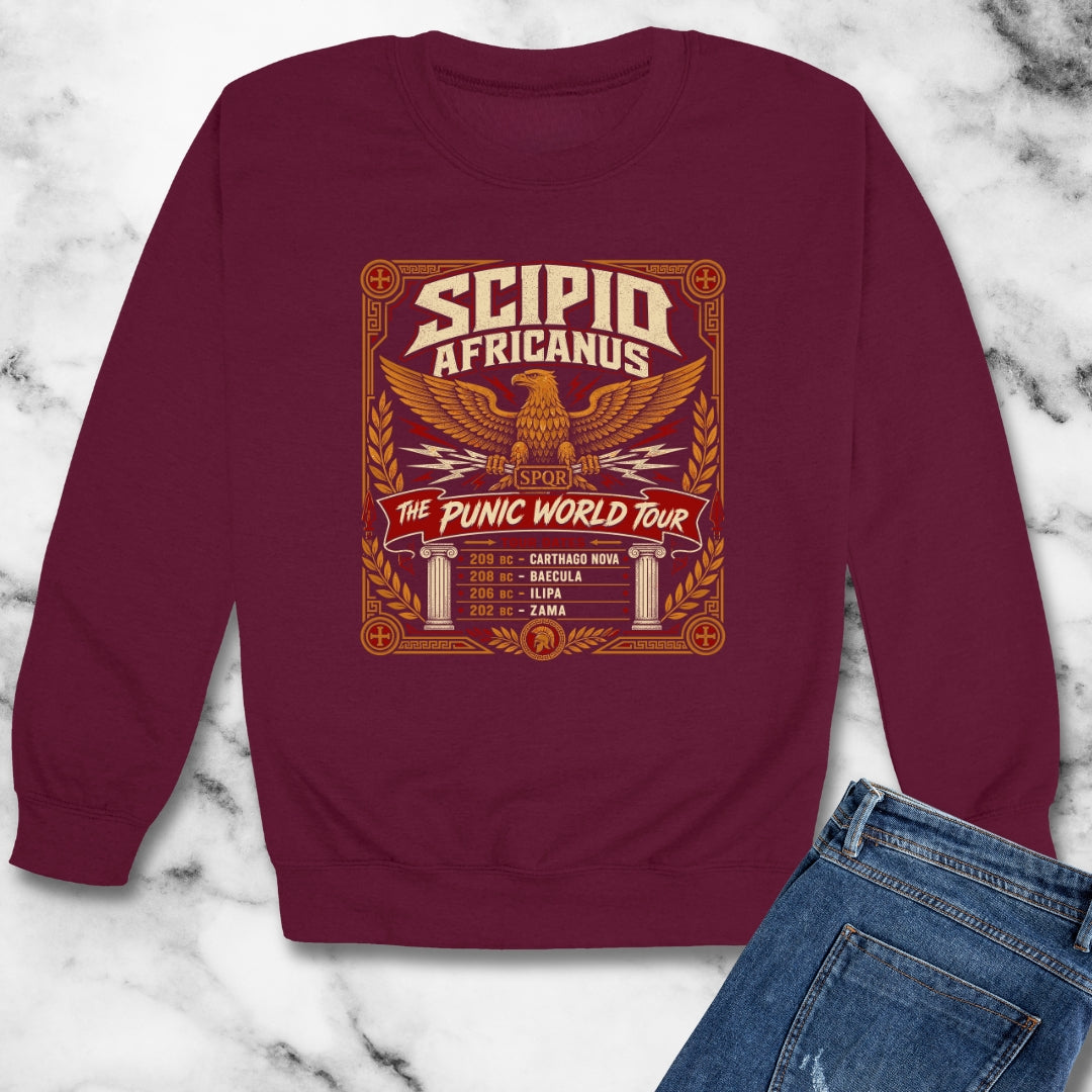 Scipio Africanus Punic World Tour Unisex Heavy Crewneck Sweatshirt