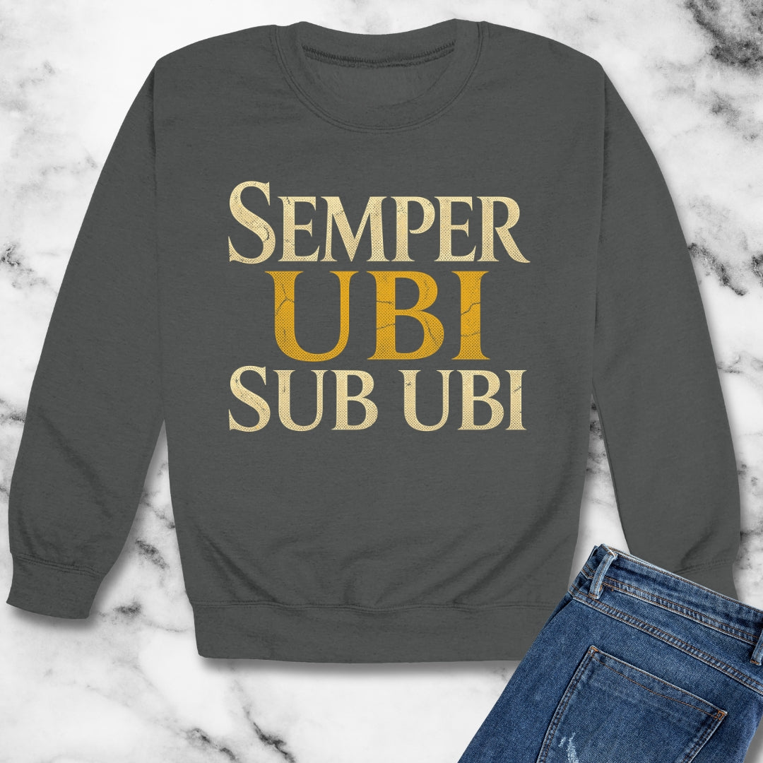 Ubi Sub Ubi Wear Underwear Unisex Heavy Crewneck Sweatshirt